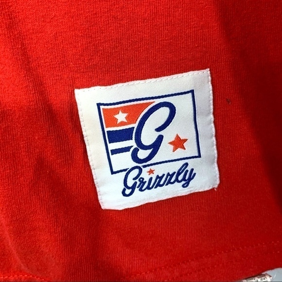 Grizzly Griptape X Champion Collaboration Red Tee - Picture 3 of 7